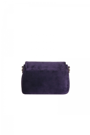 geklede handtas in fluweel 40 Violet