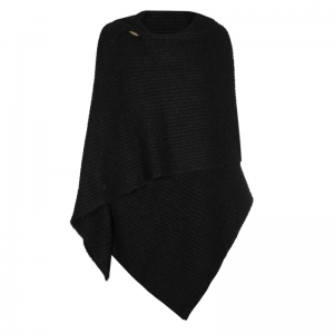 cosy poncho sjaal 10 Black