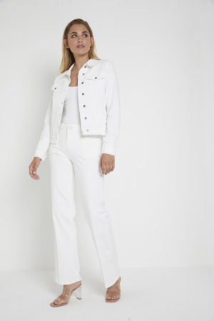 Mae Fringe Jacket 002 - White