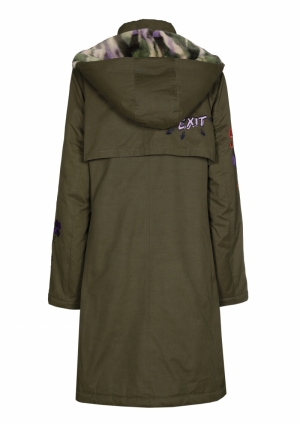 fantasie parka met gekleurde c 63 Fern