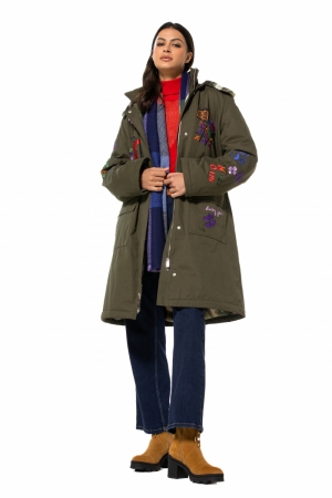 fantasie parka met gekleurde c 63 Fern