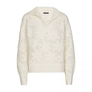 losgebreide cozy pull met kraa 93 Cream