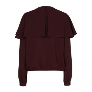 losse top met volant effect 54 Plum