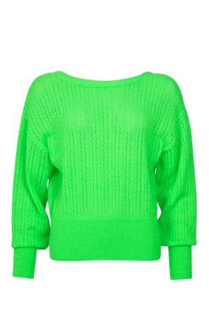 9024 BS SWEATER FLUO KIWI