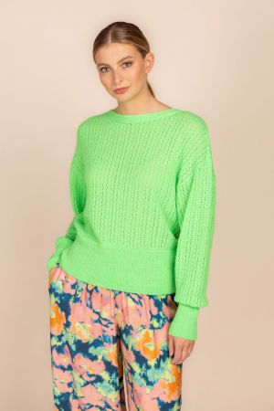 9024 BS SWEATER FLUO KIWI