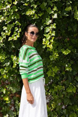 9027 BS SWEATER FLUO KIWI