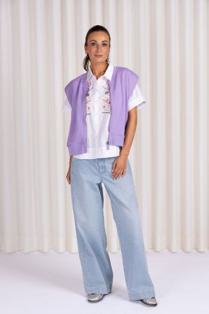 9045 CAM GILET LILA