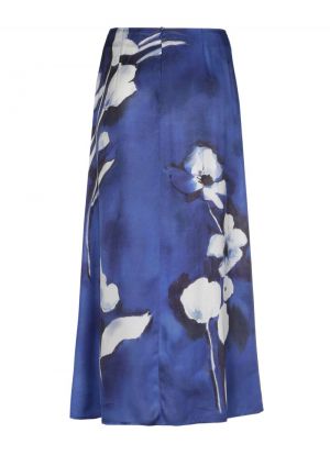 Elegante rok in aquarelprint 29 Multicolor