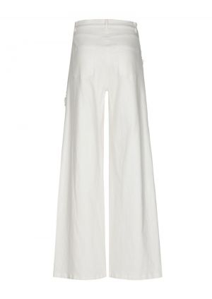 Jeansbroek met uitgerafeld blo 93 Natural
