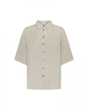 MSCHViana Ginia 3/4 Shirt Sand Melange be