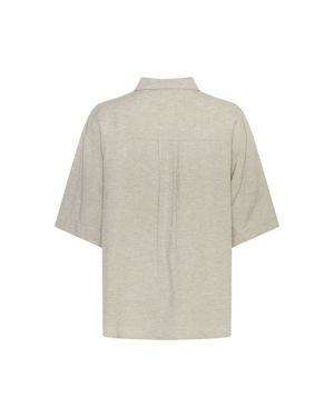 MSCHViana Ginia 3/4 Shirt Sand Melange be