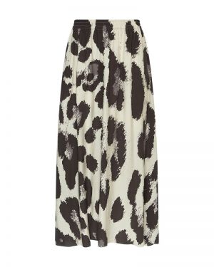 MSCHKaralie Jusia HW Skirt AOP Licorice Leo mu