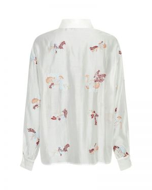 MSCHSabine Shirt EMB Egret white
