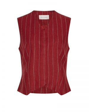 MSCHClaritte Waistcoat STP Rhubarb B Sand