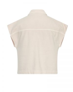 MSCHAspen Ida Denim Vest Light Pink Wash