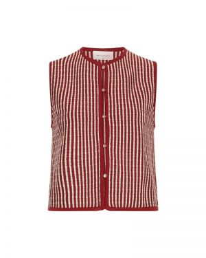MSCHPriscilla Vest STP Rhubarb B Sand