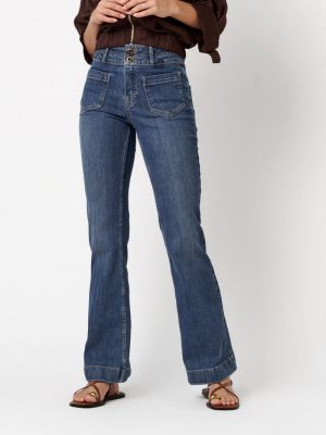 Audrey Bootcut Pocket 351 Mid Blue