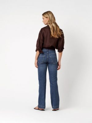 Audrey Bootcut Pocket 351 Mid Blue