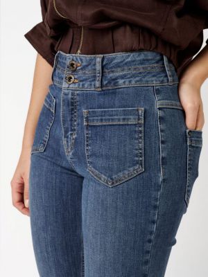 Audrey Bootcut Pocket 351 Mid Blue