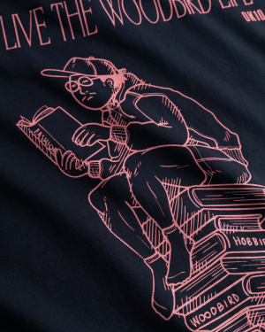 WBBeam Book Tee Dark Navy