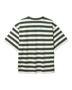 WBBeam Stripe Tee Pine Green