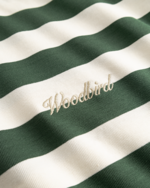 WBBeam Stripe Tee Pine Green