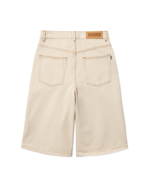 WBShan OW Denim Shorts Off White