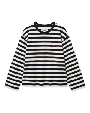 WBJoul Wide Sleeve Stripe Tee Navy-White