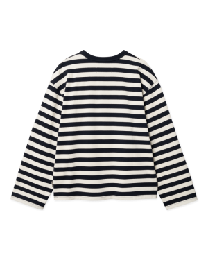 WBJoul Wide Sleeve Stripe Tee Navy-White