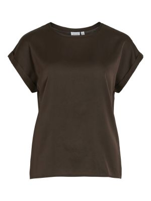VIELLETTE S/S SATIN TOP - NOOS 4871305 Brown
