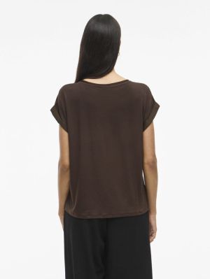 VIELLETTE S/S SATIN TOP - NOOS 4871305 Brown