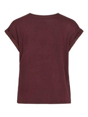 VIELLETTE S/S SATIN TOP - NOOS 5025148 Red