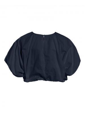 VIBALUNI O-NECK S/S VOLUME TOP 5075583 Navy Bl