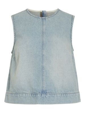 VIPAL O-NECK SHORT LBD DENIM T 5083990 Light B