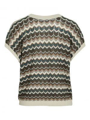 VIEMBER REV V-NECK S/S GLITTER 5067681 Birch M