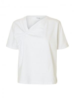 SLFMILA TWISTED SS TEE 4892322 Bright