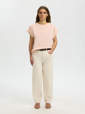 SLFMILA GATHERED SS TEE 5019766 Pale Do