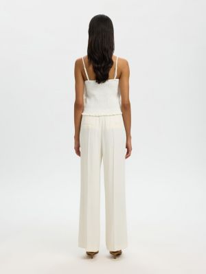 SLFVINELLE PLEATED BANDEAU TOP 5018380 Snow Wh
