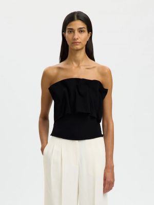 SLFVINELLE PLEATED BANDEAU TOP 4948031 Black B