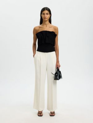SLFVINELLE PLEATED BANDEAU TOP 4948031 Black B
