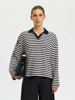 SLFMILLY LS POLO 4945684 Dark Sa