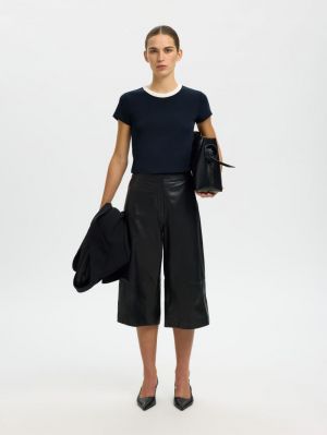 SLFMILLY SS TEE 4945850 Dark Sa