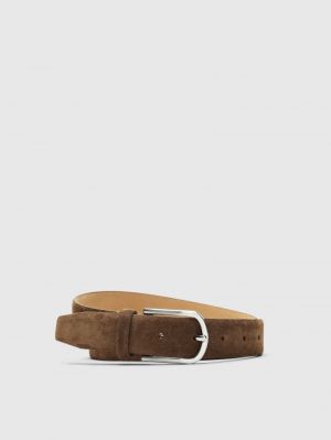 SLFIONA SUEDE BELT 4972440 Tan Bro