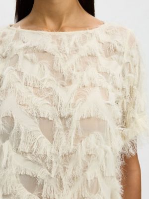 SLFMYLINE SS BOAT NECK TOP B 4962732 Egret W