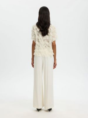 SLFMYLINE SS BOAT NECK TOP B 4962732 Egret W