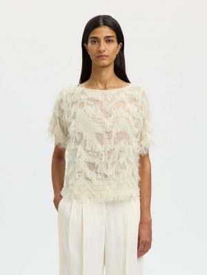 SLFMYLINE SS BOAT NECK TOP B 4962732 Egret W