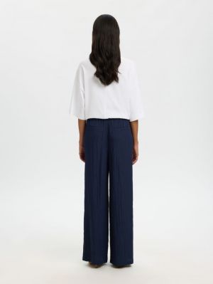 SLFIONA HW WIDE STRING PANT B 4938551 Dark Sa