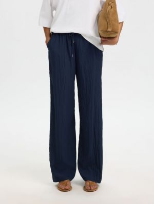 SLFIONA HW WIDE STRING PANT B 4938551 Dark Sa