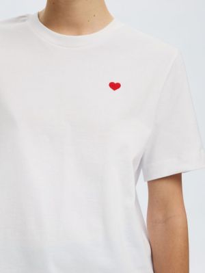 SLFELLA SS EMB BOXY TEE FT 4974548 Bright