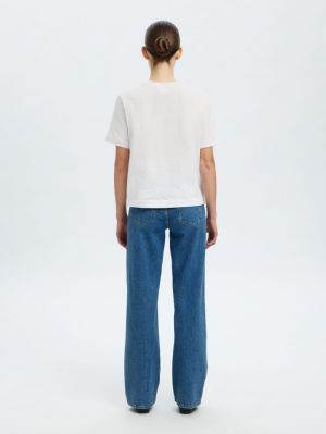 SLFELLA SS EMB BOXY TEE FT 4974548 Bright